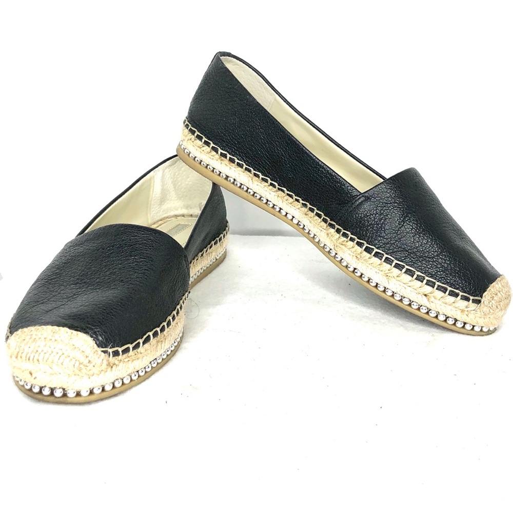 BCBGeneration Leather Bead Trim Detail. Black Sz 7